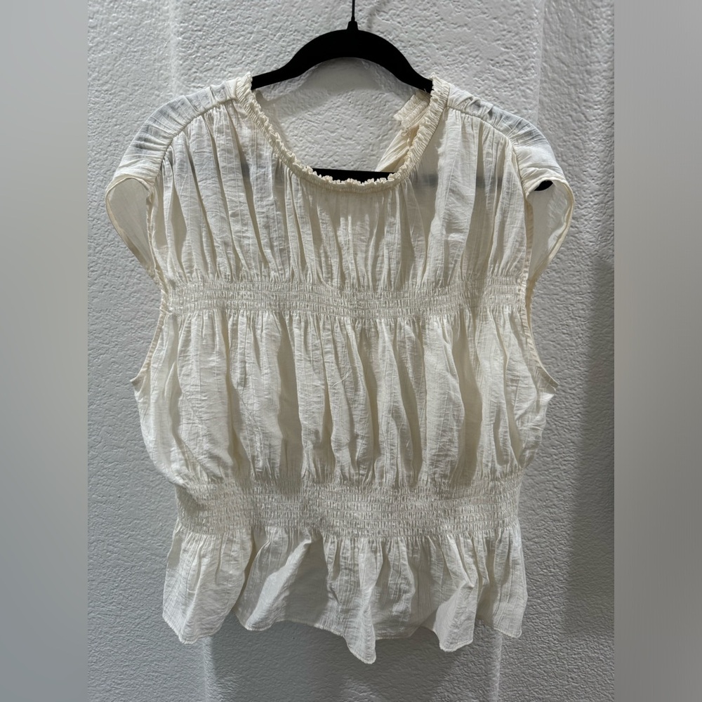 Smock neck tank top